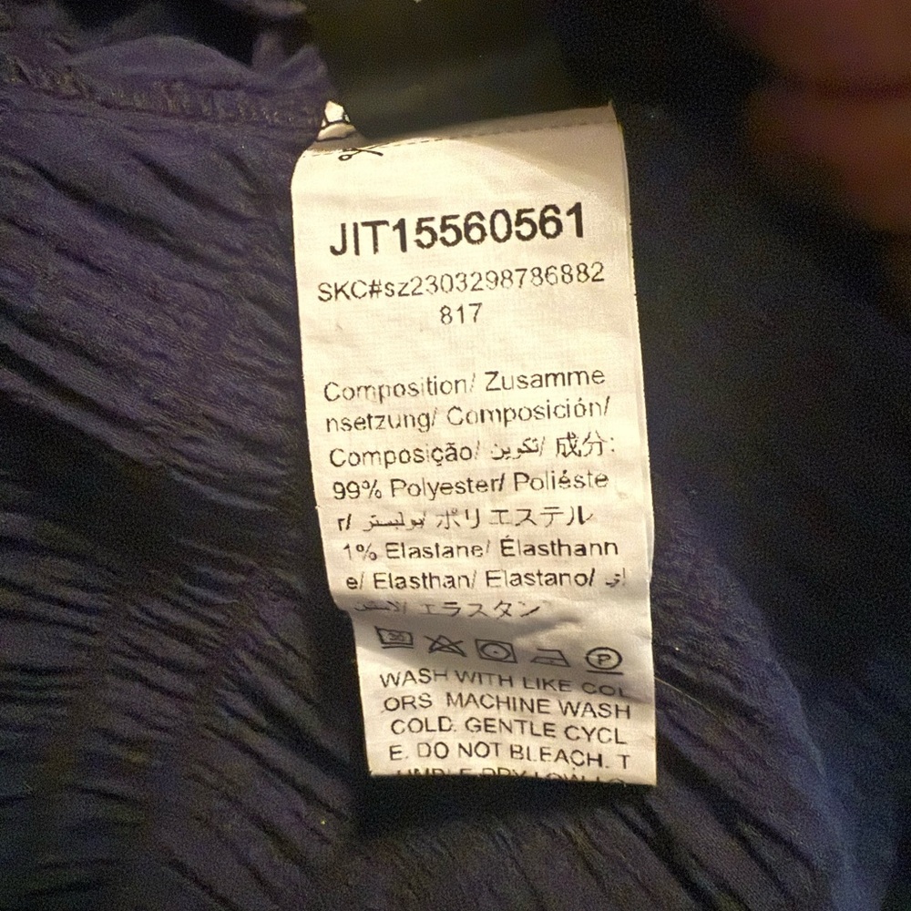 Wrap Flowy Dress SHEIN Navy Blue 1x - Picture 7 of 7